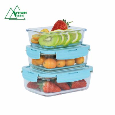 China Microwavable Glass Food Container Meal Prep Container Food Bowl For Kid for sale