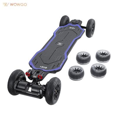 China Adult 2022 Wowgo Board 2600W Motor 175mm Pneumatic Wheels Entry-level All Terrain Board WowGo AT2 Plus  Longboard Electric Skateboard for sale