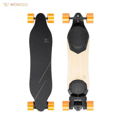 China Canada Maple + Bamboo + Fiber glass 2022 WowGo latest Belt-drivenlongboard ESK8 with 1200w motor and competitive price WOWGOBOARD Electric Skateboard for sale