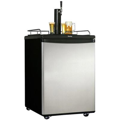 China Quick Tap System Stainless Steel Beer Kegerator With Beer Tower Beer Tap Coupler 128L Keg Fridge for sale