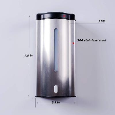 China Foam Soap Dispenser Touchless Stainless Steel Wall Mounted Infrared Motion Sensor For Home Hotel Automatic Soap Dispenser for sale