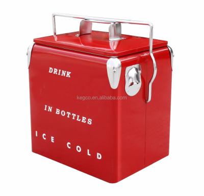 China Plastic Metal Foam Ice Bucket CHEST 13L ICE Cooler Box for sale