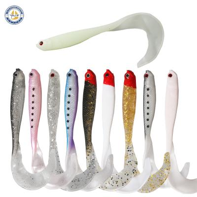 China NOUVEL de Peche PESCA 6.2g 12cm soft silicone degradation bait isca tail bait environmental artificial soft fishing lure for sale