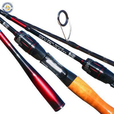 China OEM ODM 1.98m 2.44m pescar des canas De Carbon 2 Section Fishing Tackle Carbon Spinning Mount Fishing Rod Hard Carbon Fishing Rods for sale