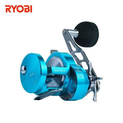 China New Model Ryobi Small Gauge BT Overhead Metal Reel Slow Building Trolling Seawater Fishing Reel For Deep Sea Fishing Jigger BT for sale