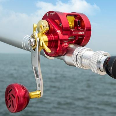 China FLYING SHARKS Ryobi Full Metal Barrel Body Deep Sea Reel Aluminum Saltwater Casting Fishing Reel for sale