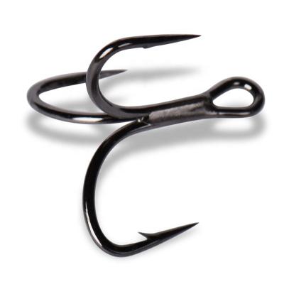 China Hi-carbon Mustad TG76 KVD 1X Steel High Carbon Steel Treble Strong Barbed Hooks for sale