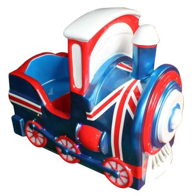 China Fiberglass New Arrival 1 Seat Fiberglass Video Machine Coin Operated Kiddie Rides British Style Train for sale