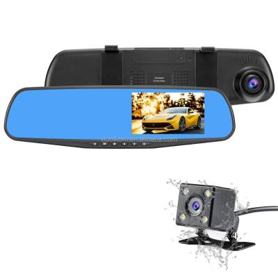 China Full Cycle HD 1080P 4.3inch Recording Reverse Camera 1080P GPS Car DVR Recorder Car Rearview Mirror Monitor for sale