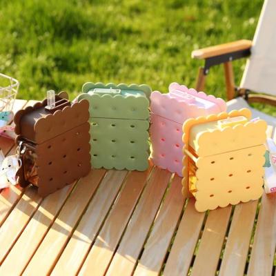 China Sustainable Hot Selling Plastic Spill Cookie Kids Plastic Water Bottle With Cute Printing Straw Drink Kids Running for sale