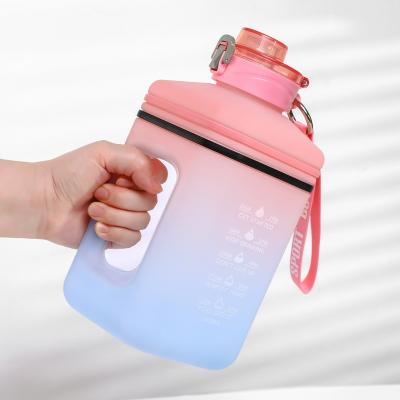 China Best Selling Stocked 2.2 Liter Clear Portable Sports Plastic Bottles Recycling Gym for sale