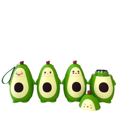 China Wholesale Customized Best Viable Design 2022 Fruit Cartoon Cute Avocado 248ml Shaped Stainless Steel Water Bottle Kids for sale