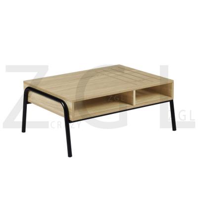 China Easy Assemble Factory Simple Design Modern Wood MDF Coffee Table End Table Console Tea Table Smart Living Room Furniture for sale