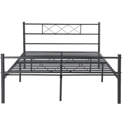 China Full Metal Factory Supply Quality Metal Beds Queen/King Bed Frame Modern Style for sale