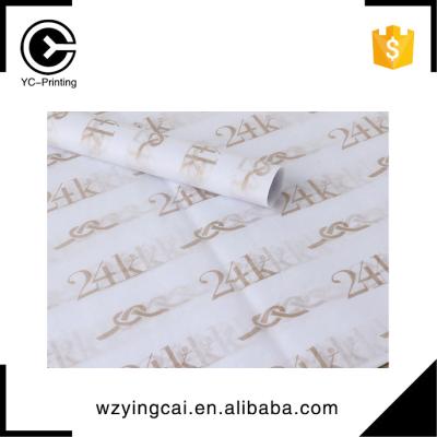 China Glitter Gold Waterproof Custom Logo Stamping Wrap T-shirt Shoes Wrapping Silk Tissue Paper for sale