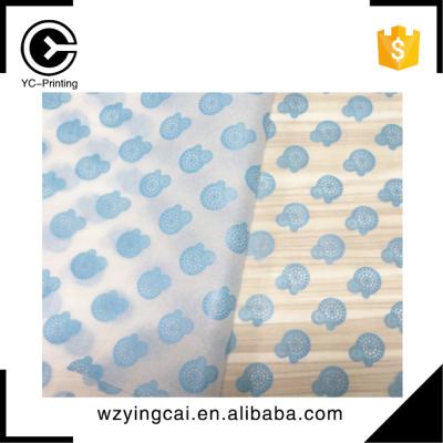 China Waterproof 25gsm Printed Gift Butter Cheap Apparel Shopper Logo Wrapping Tissue Tissue Paper for sale