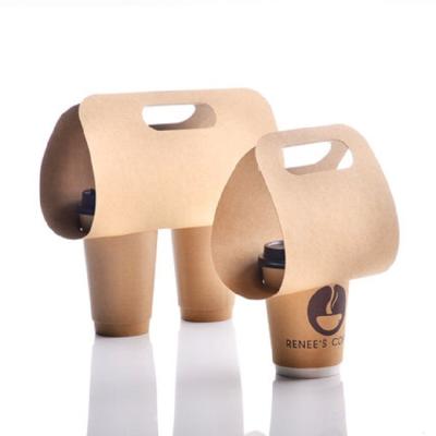 China Recyclable 3 Cup Carrier, Take Away Coffee Cup Holder, Paper Cup Carrier for sale