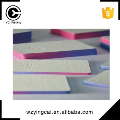 China China pantone luxury debossing printing cotton paper custom business cards for sale