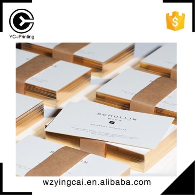 China China Foil Gold Embossed Custom Video Edge Business Cards for sale