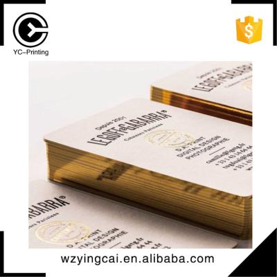 China Luxury China Metal Edge Gold Color Plated Gold Business Cards for sale