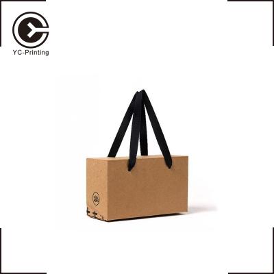 China BIODEGRADABLE Gift Wrapping Anthracnose Foil Paper Bag With Ribbon Handle for sale