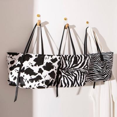 China Other Latest Female Wholesale Bag Zebra Pattern Handbag Fashion Shoulder Bag Women Handbags for sale