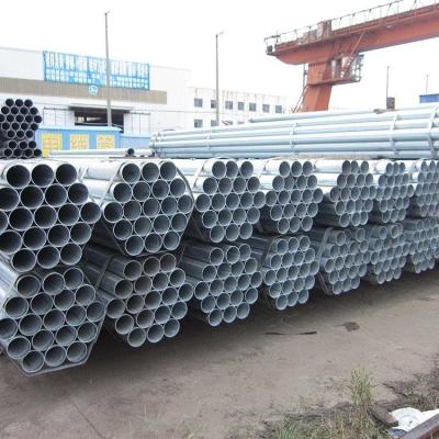 China Hot Rolled Galvanized Steel Pipe 1m 2m 3m 5m 6m 12m Length Zinc Coated Pipe for sale