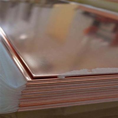 China Polished Copper Sheet Plate C10100 C10200 C11000 99.99% Customized for sale