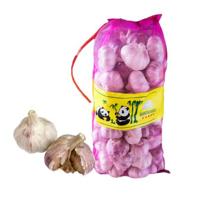 China Normal Import Fresh Chinese White Garlic Red Garlic In 10kg Mesh Bag for sale