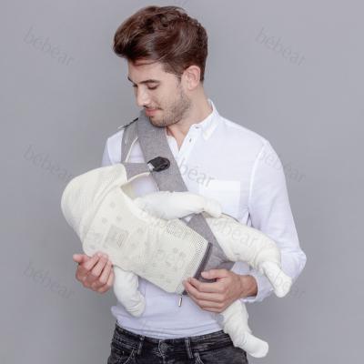 China Polyester Mesh Multifunctional Ergonomic Baby Carrier With Hip Seat for sale