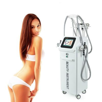 China Multi Function IR RF Weight Loss VACUUM MASSAGE ROLLER 5 in 1 Cellulite Reduction Cavitation RF Vacuum Body Machine for sale