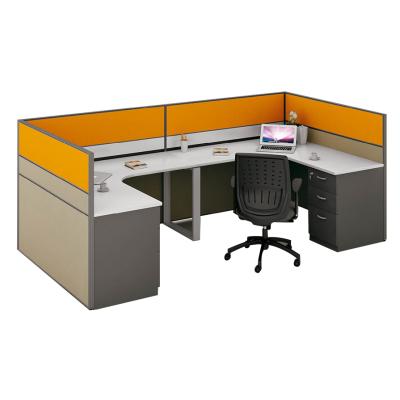 China Durable Modern Desk Cubicles U Shape Office Desk Furniture Workstation PC Workstation Computer Table for sale