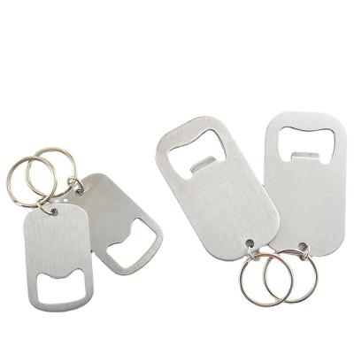 China Best Price Factory Wholesale Custom Stainless Steel Dog Brand Metal Bottle Opener Label With Laser Logo Bottle Opener Keychain for sale