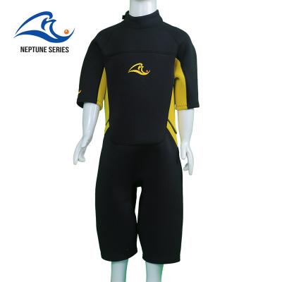 China Neptune Series Antibacterial Child Short Wetsuit Thermal Kids 5mm 3/2mm Wetsuit for sale