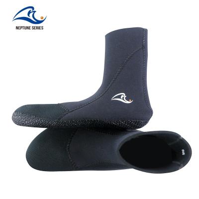 China Long Beach Wetsuit Sock Shoes Thermal Protection Water Proof Surf 3mm Neoprene Diving Durable Swimming Freediving Socks for sale