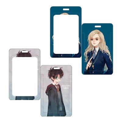 China Fashion Harry Potter ID Card Holder Multiple Styles Slide Cover Name Tag Bus Badge Holders Plastic Promotional Gift For Kids Fans for sale