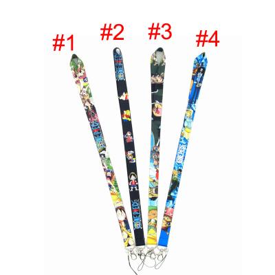 China Student ONE PIECE Silk Cover Neck Lanyard Anime Cell Phones Card Holder Cameras Filter Mount Accessories For Student Wholesale for sale