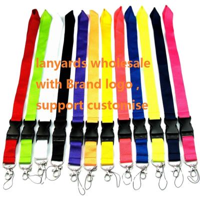 China Lanyard KeyChain Detachable Nylon Strap NK Adi Sup Pink uA NFL MLB Brand Logo Nylon Neck Straps For Cell Phone Camera ID Card Holder for sale