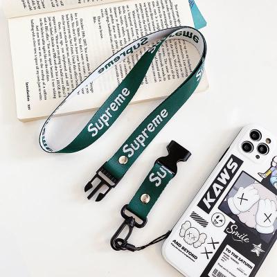 China Top Selling Detachable Nylon Lanyard Key Chain Strap Multi Colors Brands Logo Neck Lanyards For Mobile Phone Camera ID Card Holder for sale