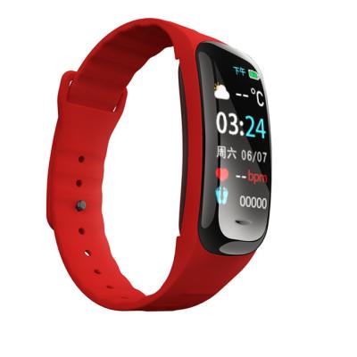 China New Factory 0.96 Inch Large Screen Dynamic And Static Heart Rate Fitness Tracker Smart Watch MP3 Playback Smart Wristband for sale