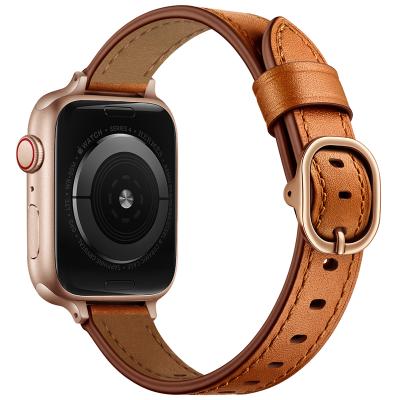 China Fashion. Sports Replacement Genuine Leather Designed Slim Watchband for Series 5/4/3/2/1, Men Lady Women iWatch Leather Band for Apple Watch for sale