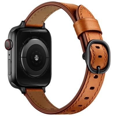 China Fashion. Luxury Leather Sports Watch Strap Band For Apple Watch iWatch Series 7/6/5/4/3/2 Band 38mm 40mm 42mm 44mm for sale