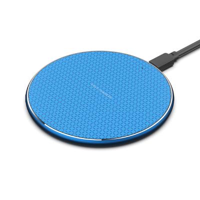 China Free sample QI new design metal alloy 10w fast charging wireless charger for iphone K8 for sale