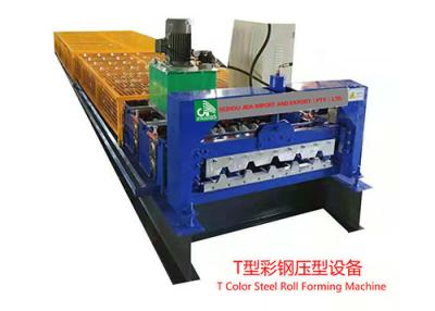 China T Color Steel Roll Forming Machine for sale