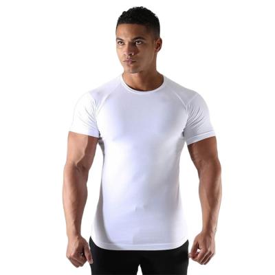 China Custom High Quality Round Neck Anti-wrinkle Solid Short Sleeve Oversized T Shirt For Men for sale