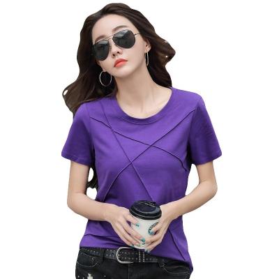 China Solid Color Breathable Loose Vest Big Size Cotton T-shirt Sleeve Shorts Summer Top Drop Shoulder Design Custom Made Casual Custom Custom for sale