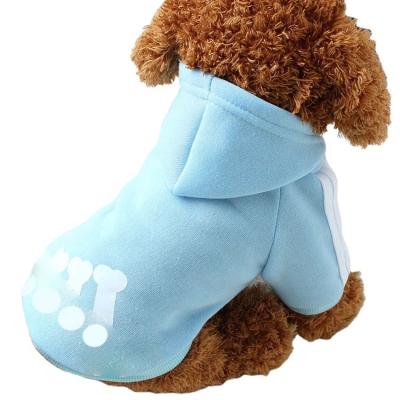 China New ADI Autumn Winter Dog Clothes Sports Leisure Stocked Two-Leg Stocked Teddy Bear Pet Cat Dog Clothes for sale