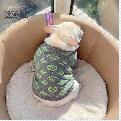 China 2021 Spring Sustainable Dog Clothes Casual Sweater Autumn Winter For Cat Pet Keep Warm for sale