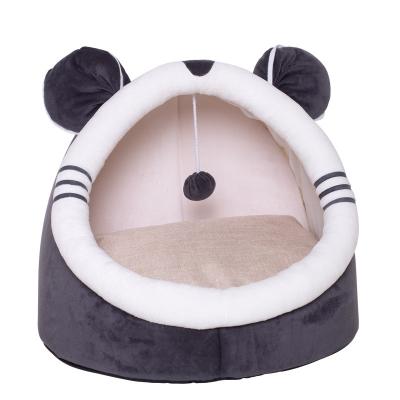 China Newest Breathable Washable Round Customized Plush Pet Cats House Dog Bed Comfortable Cute Cheap Pet for sale