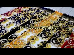 Digital printed polyester fabric